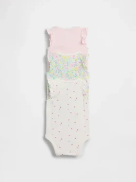 Body z bawełny organicznej „Baby First Favorites” (zestaw 3 szt.)
