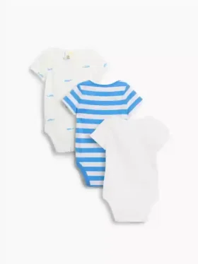 Body z bawełny organicznej „Baby First Favorites” (zestaw 3 szt.)
