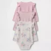 Body z bawełny organicznej „Baby First Favorites” (zestaw 3 szt.)