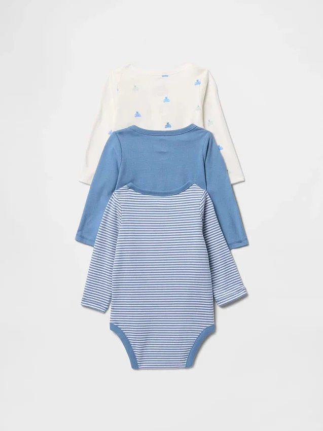 Body z bawełny organicznej „Baby First Favorites” (zestaw 3 szt.)