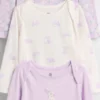 Body z bawełny organicznej „Baby First Favorites” (zestaw 3 szt.)