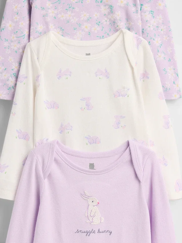 Body z bawełny organicznej „Baby First Favorites” (zestaw 3 szt.)