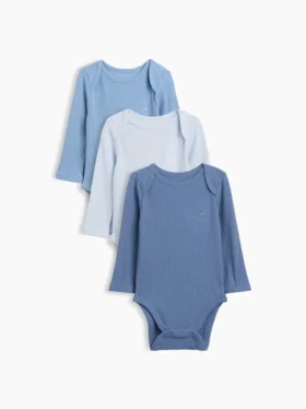 Body z kieszenią „Baby First Favorites” z dzianiny Tinyrib (zestaw 3 szt.)