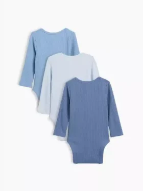 Body z kieszenią „Baby First Favorites” z dzianiny Tinyrib (zestaw 3 szt.)