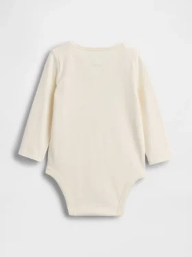 Body z kieszenią z logo NYC z bawełny organicznej z serii „Baby First Favorites”