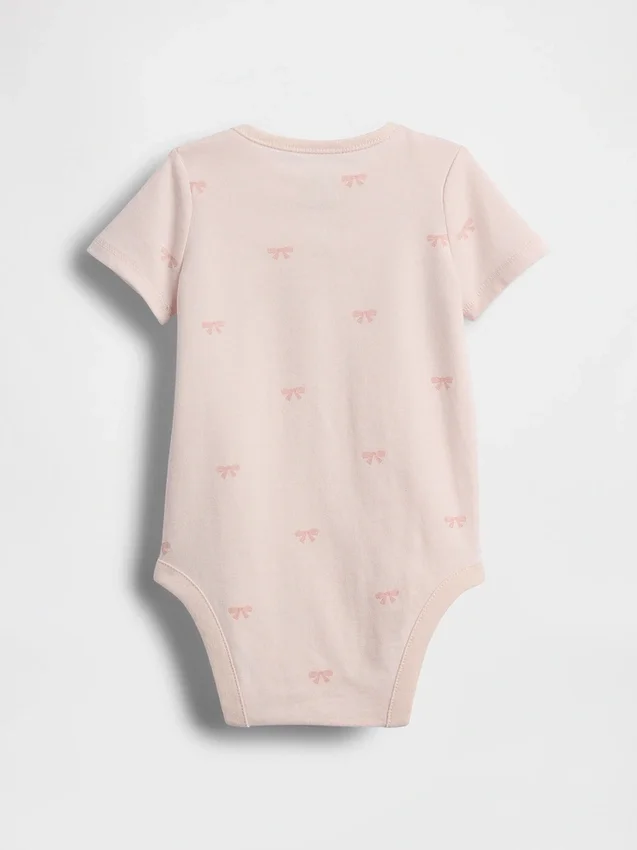 Body z kokardką z bawełny organicznej „Baby First Favorites”