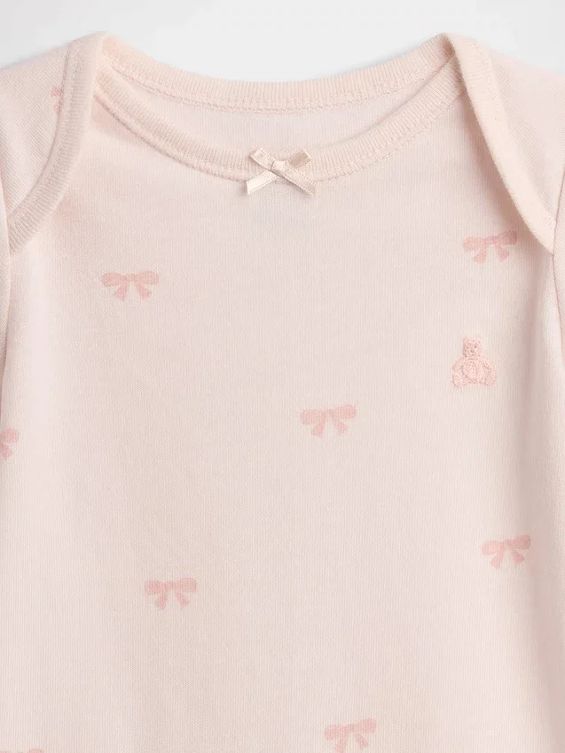 Body z kokardką z bawełny organicznej „Baby First Favorites”