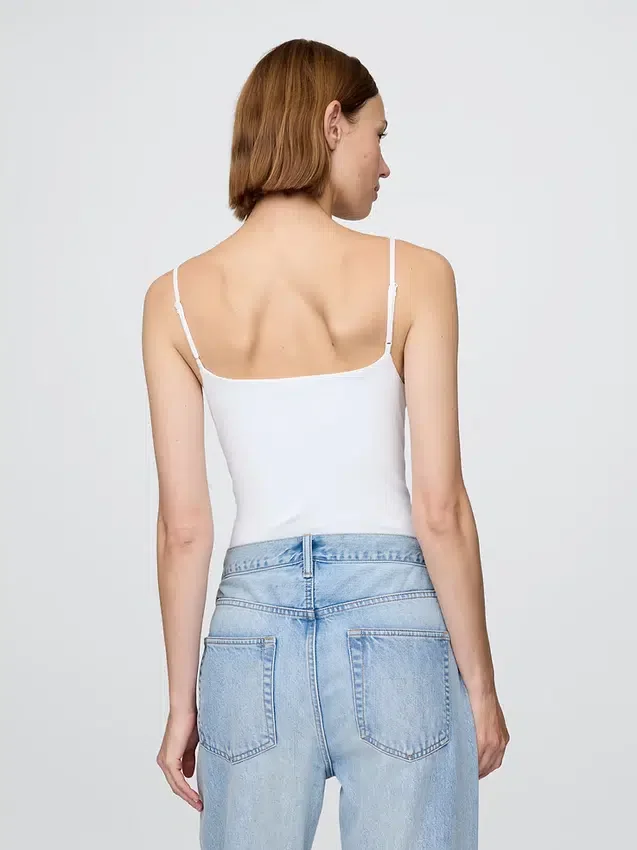 Body z koszulką na ramiączkach i stringami z dzianiny Closeknit