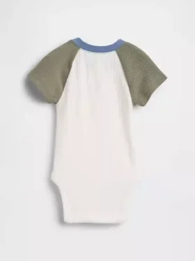 Body z raglanowymi rękawami „Baby First Favorites” z dzianiny Tinyrib