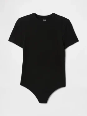 Body z T-shirta z dzianiny o gęstym splocie