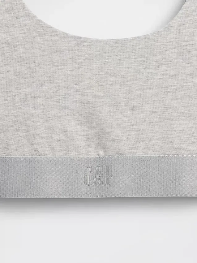 Braletka z elastycznej bawełny organicznej z Gap Logo