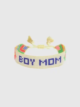 Bransoletka z koralików „Hart Boy Mom”