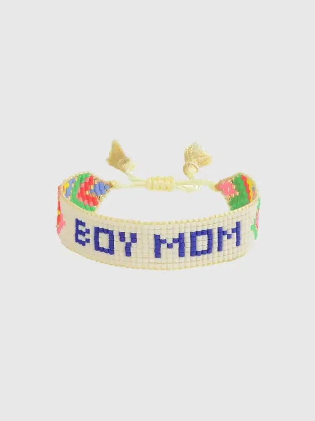 Bransoletka z koralików „Hart Boy Mom”