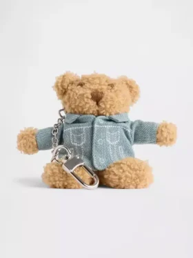 Breloczek do torby z motywem dżinsowej kurtki Brannan Bear