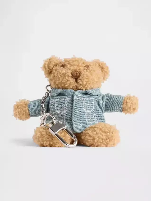 Breloczek do torby z motywem dżinsowej kurtki Brannan Bear