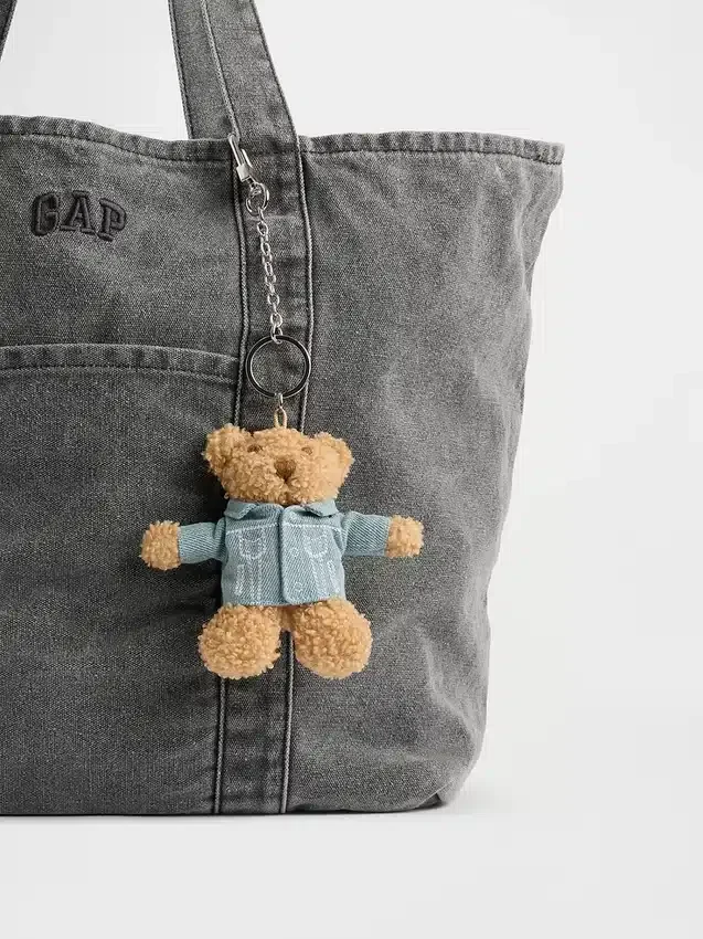 Breloczek do torby z motywem dżinsowej kurtki Brannan Bear