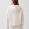 CashSoft Oversized Shaker-Stitch Zip Hoodie