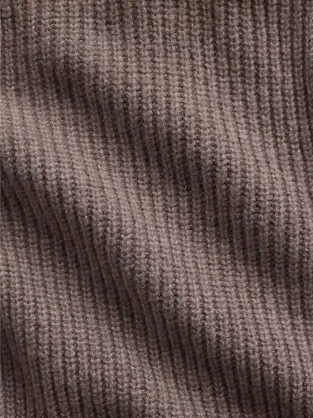 CashSoft Oversized Shaker-Stitch Zip Hoodie