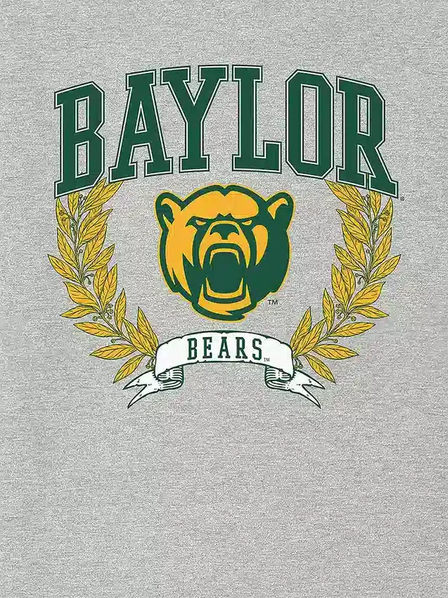 Ciemny T-shirt z nadrukiem „Laurels” Uniwersytetu Baylor