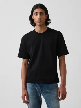 Ciężki T-shirt dla dorosłych o skróconym kroju