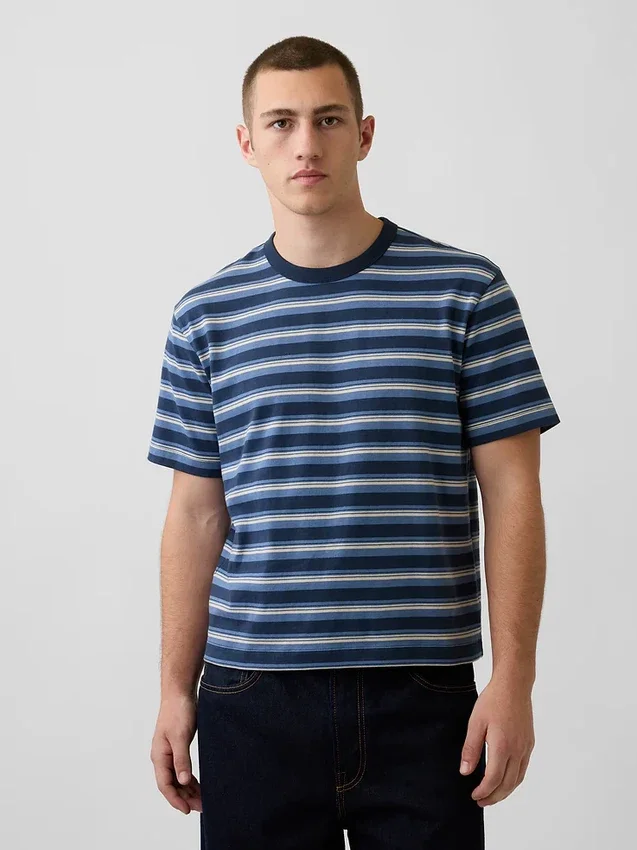 Ciężki T-shirt dla dorosłych o skróconym kroju