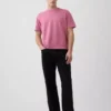Ciężki T-shirt dla dorosłych o skróconym kroju