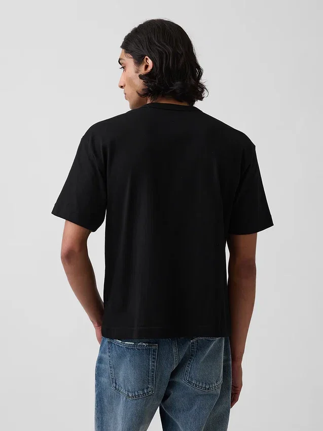 Ciężki T-shirt dla dorosłych o skróconym kroju