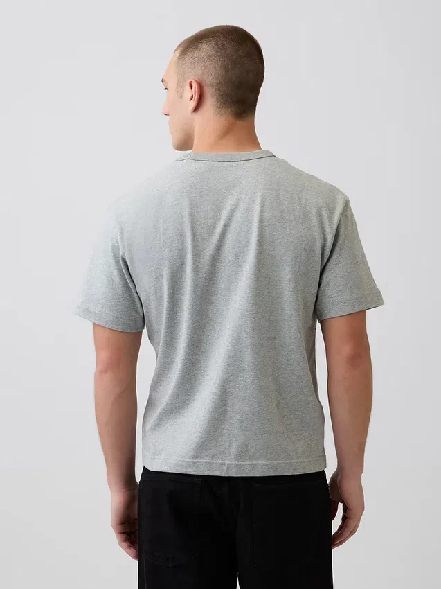 Ciężki T-shirt dla dorosłych o skróconym kroju