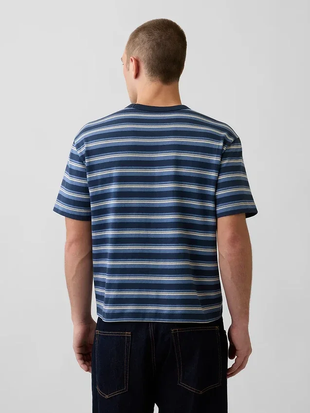 Ciężki T-shirt dla dorosłych o skróconym kroju