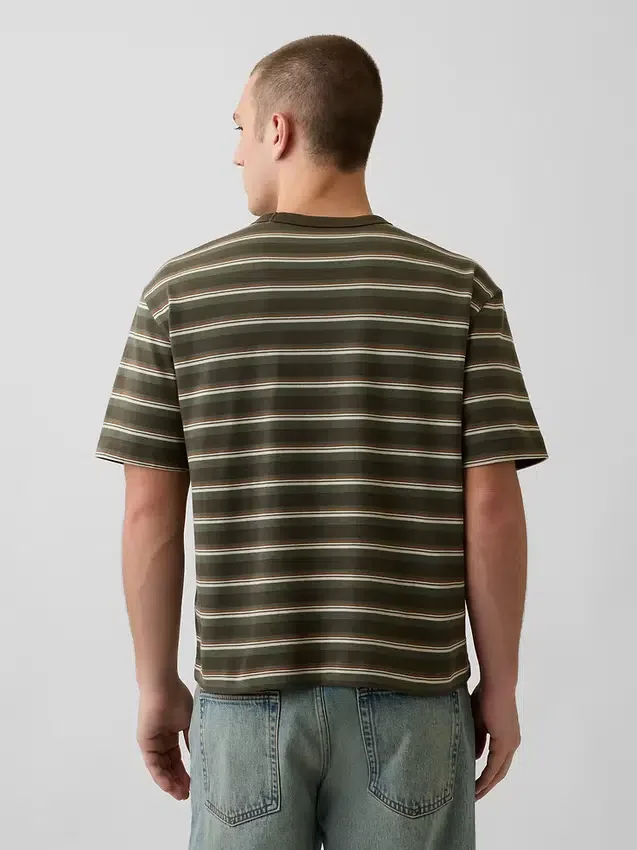 Ciężki T-shirt dla dorosłych o skróconym kroju