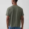 Ciężki T-shirt dla dorosłych o skróconym kroju
