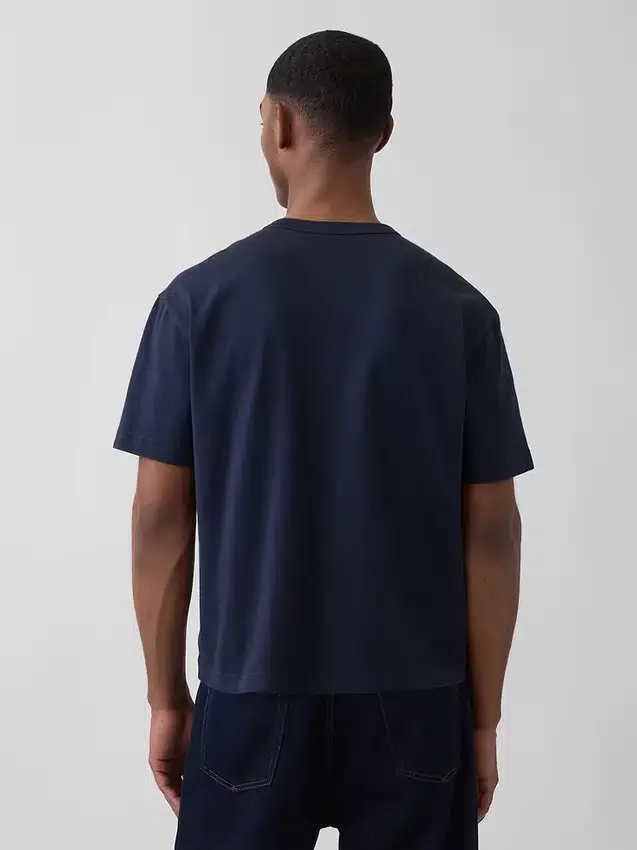 Ciężki T-shirt dla dorosłych o skróconym kroju