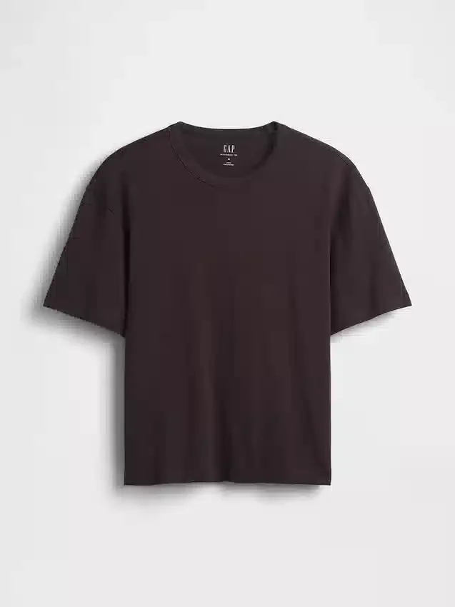 Ciężki T-shirt dla dorosłych o skróconym kroju