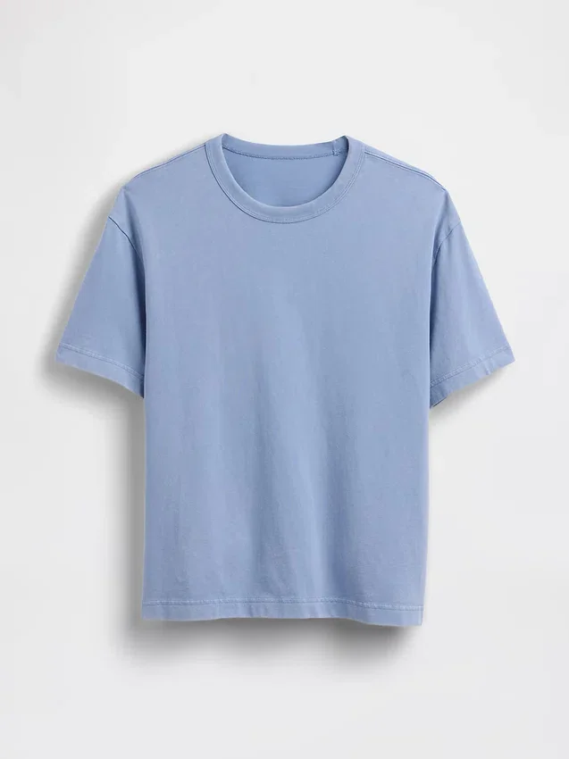 Ciężki T-shirt dla dorosłych o skróconym kroju