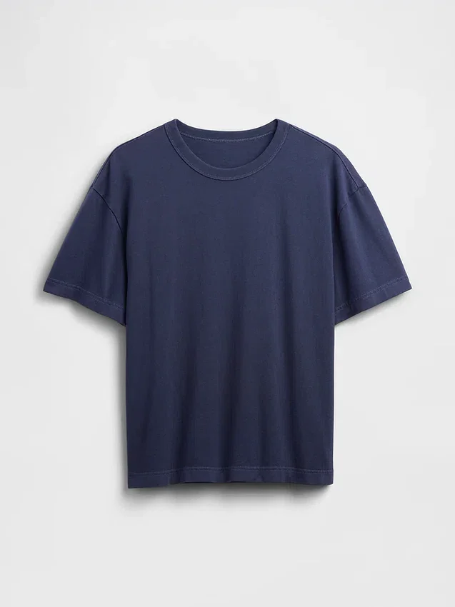Ciężki T-shirt dla dorosłych o skróconym kroju