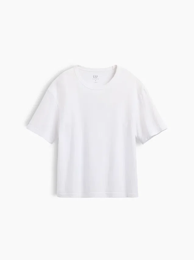 Ciężki T-shirt dla dorosłych o skróconym kroju