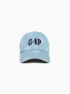 Czapka baseballowa GAP × Awake Ny z dżinsu w kropki
