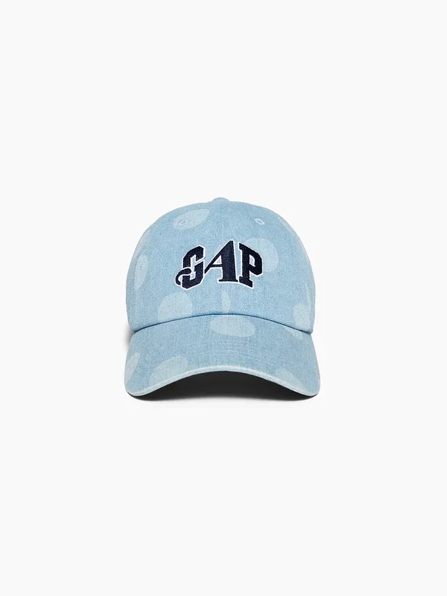 Czapka baseballowa GAP × Awake Ny z dżinsu w kropki