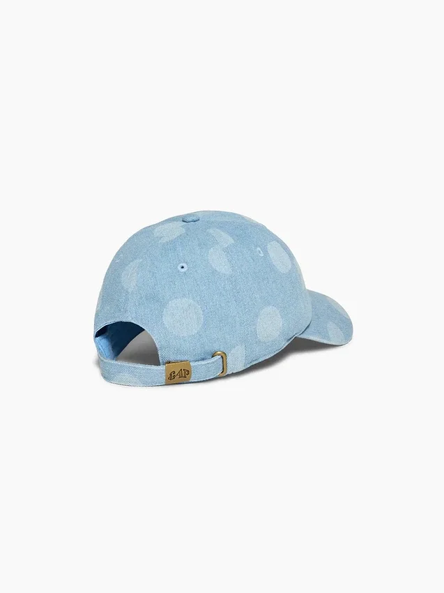 Czapka baseballowa GAP × Awake Ny z dżinsu w kropki
