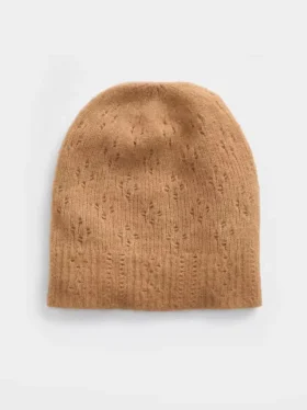 Czapka typu beanie z dzianiny typu pointelle