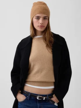 Czapka typu beanie z dzianiny typu pointelle