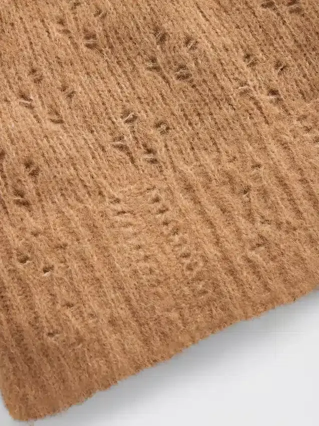 Czapka typu beanie z dzianiny typu pointelle