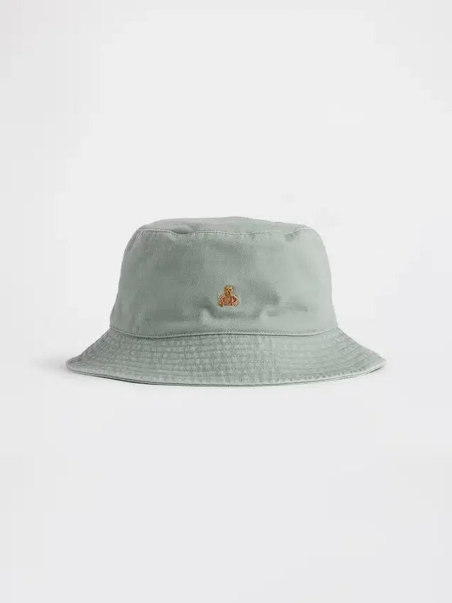 Czapka typu bucket dla malucha z motywem Brannan Bear z tkaniny skośnej