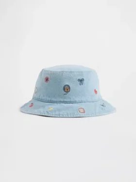 Czapka typu bucket z haftem dla niemowląt i Maluchów
