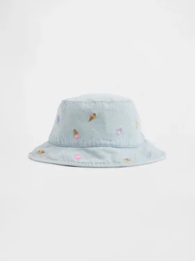 Czapka typu bucket z haftem dla niemowląt i Maluchów