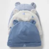 Czapka z bawełny organicznej „Baby First Favorites” (pakiet 3 szt.)