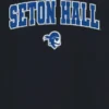 Czarny T-shirt z nadrukiem Arch Logo Uniwersytetu Seton Hall