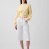 Dżinsy typu culotte z wysokim stanem