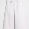 Dżinsy typu culotte z wysokim stanem