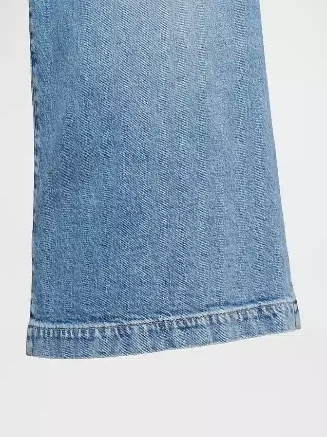 Dżinsy typu culotte z wysokim stanem